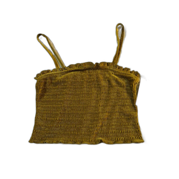 wild fable Tops - Wild Fable Fairy Grunge Velvet Cropped Tank Top Size XS Smocked Y2K Forest